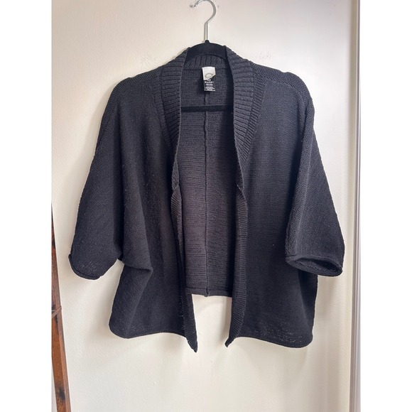 Akemi + Kin Sweaters - Anthropologie AKEMI + KIN Black Open Front Kimono Cardigan Sweater